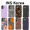 Leopard Print Flower Phone Case for IPhone 17 16e 16 15 14 13 12 11 X XS XR XSMAX 7 8 Air Pro Max Plus Luxury Double-layer Cover