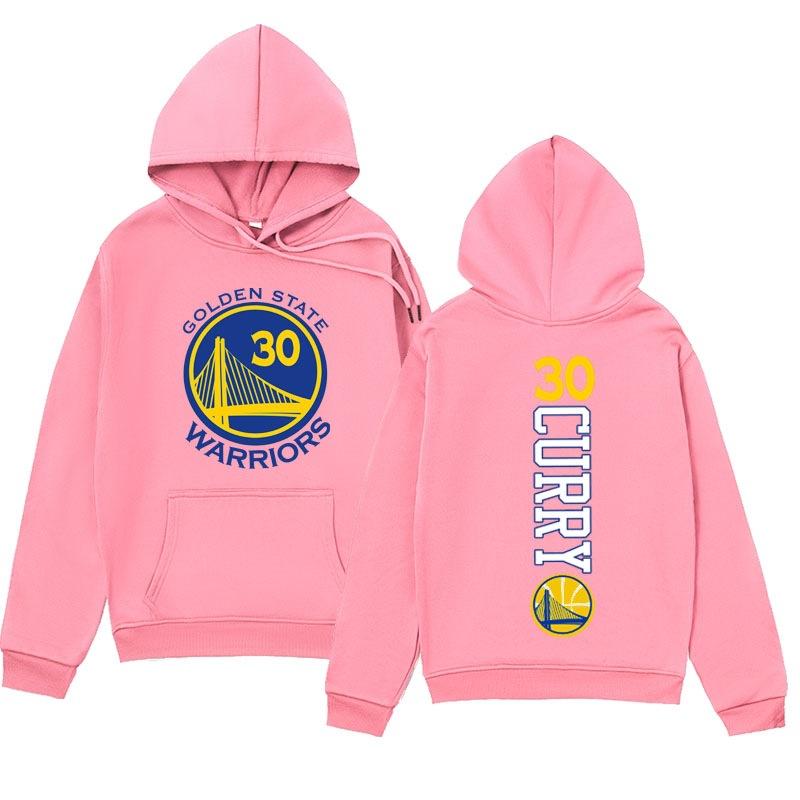 Herbst Winter Golden State Warriors Stephen Curry #30 Bedruckte Hoodies Lässig Warm Sport Langärmelig Herren und Damen Unisex Kapuzensweatshirts