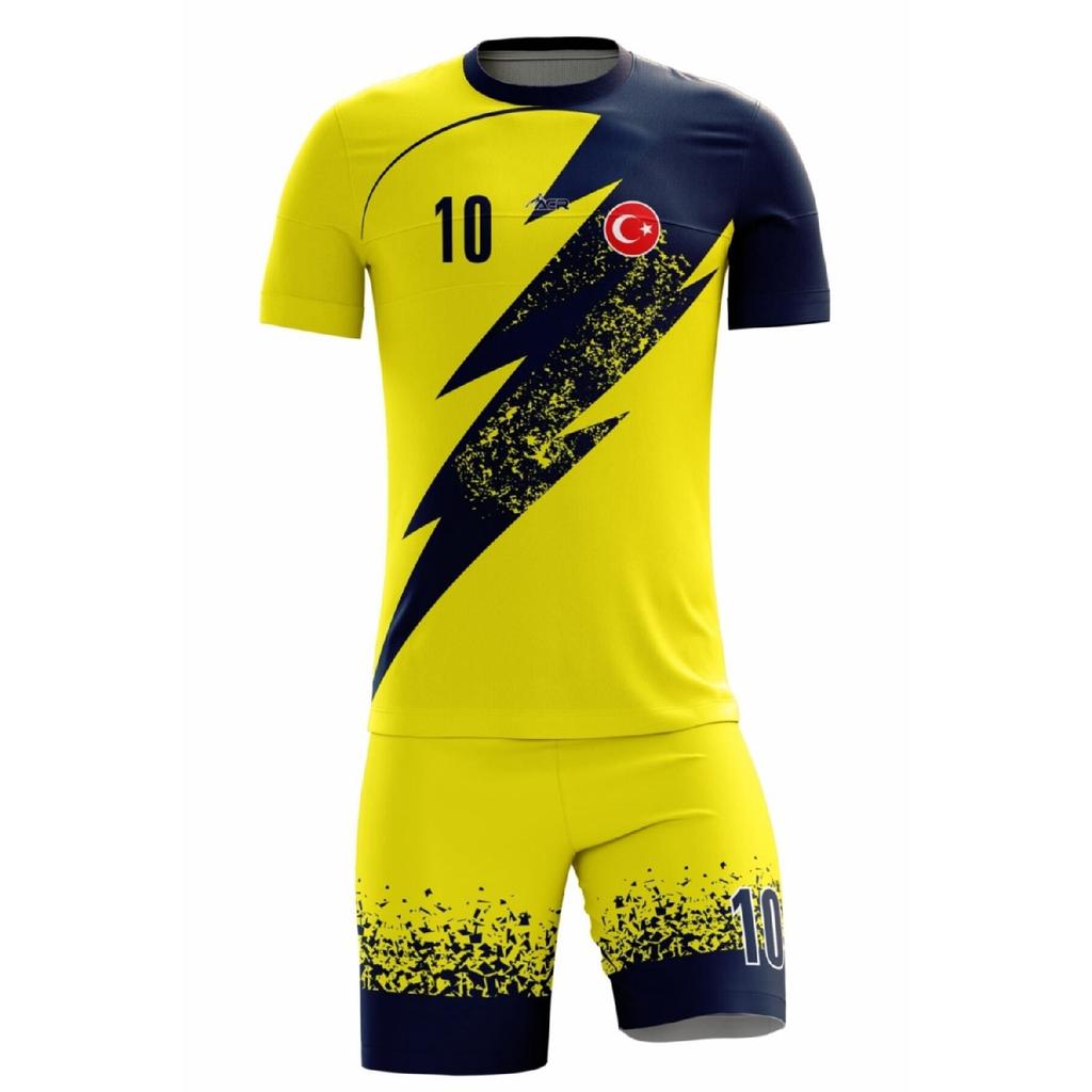 Football Jersey Lightning Model - Personalized Name And Number Printable Digital Printing Design