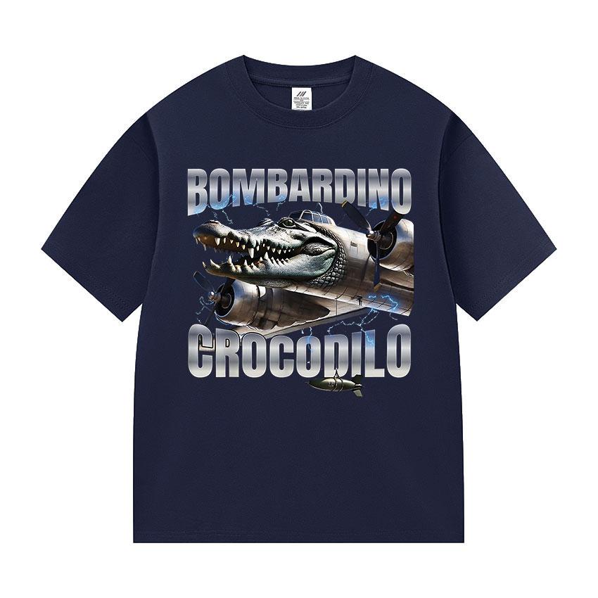 Limitované Bombardino Krokodýl Vtipné Meme Tričko Pánské Dámské Letní O-výstřih Krátký rukáv Tričko Módní Vysoce kvalitní Bavlněná Trička