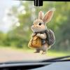 2D Acrylic Animal Hanging Ornament Car Rearview Mirror Charm Backpack Keychain Fade-Resistant Cute Car Interior Hanging Decor for Home Party Favors