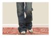 Unisex High-Street Retro Distressed Straight-Leg Jeans