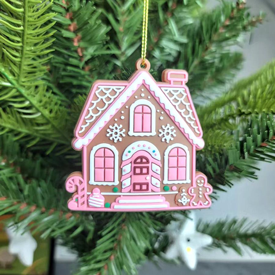 15pc Gingerbread Man Christmas Tree Ornaments - Soft PVC Hanging Decorations