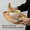 Matcha Set Matcha Whisk Set, Ceramic Matcha- Set 4/8 Pcs Matcha- Kit For Matcha- Lovers (Crystal Ice Flower Pattern) Matcha Kit