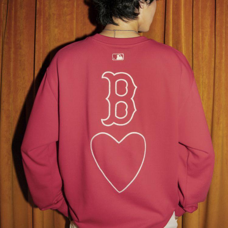 MLB Sweatshirts Unisex Red Crew Neck Moderate Regular 3AMTH0314-43RDS