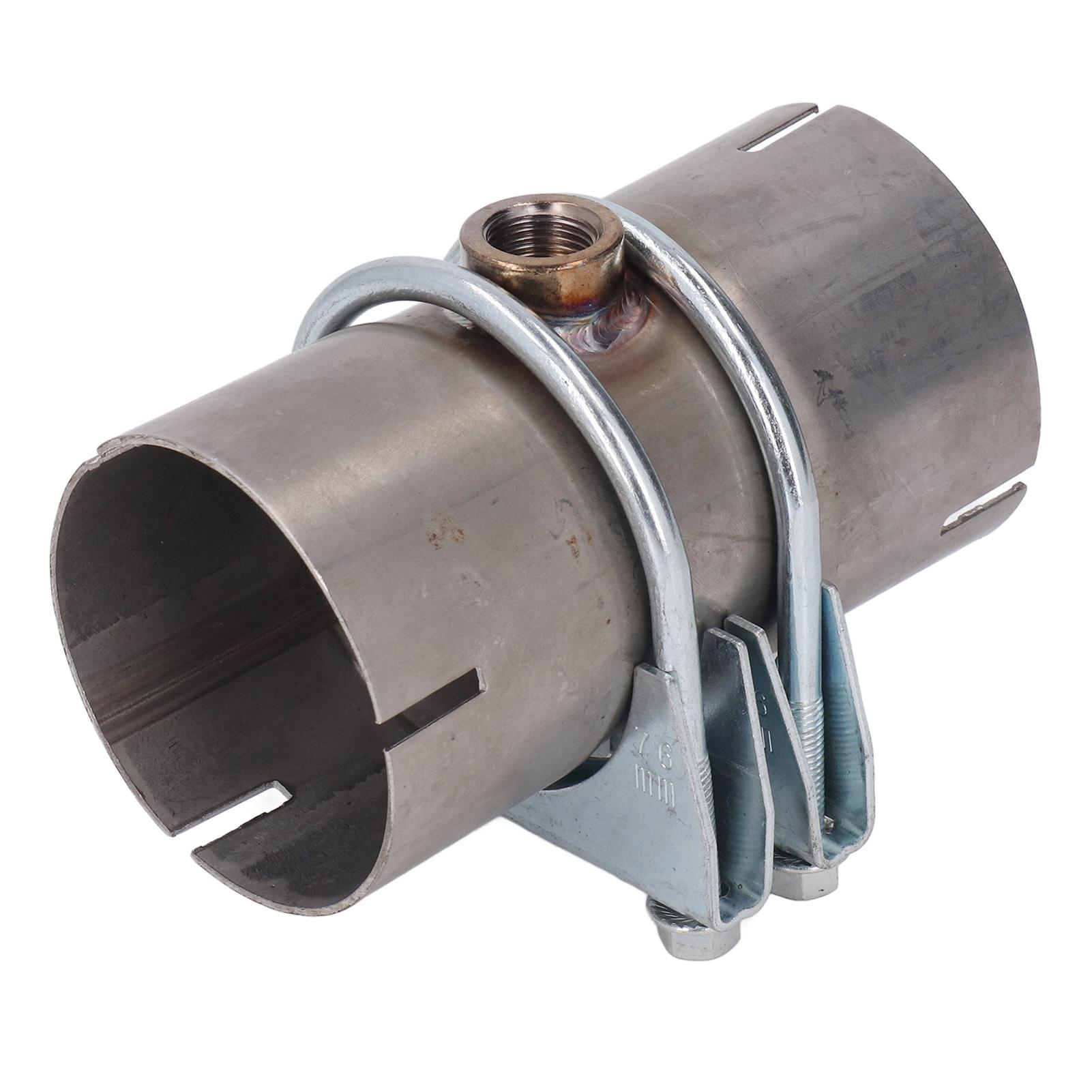 

Exhaust Pipe Repair Connector with 2 Fixed Clamps Metal Alloy Sealed Replacement For Lambda Boss 3in