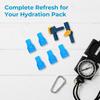 6PCS Silicone Bite Valve Replacement Tube Nozzle Replacement  for Hydration Bladder
