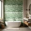 2Pcs Mosaic Wall Tile Stickers, 3D Self Adhesive Tile Stickers, Retro Waterproof And Oil-Proof Wall Decals, Peel And Stick Backsplash Decals
