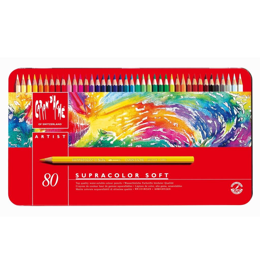 Caran Supracolor Soft 80 d'Ache Pencils, Colors, 3888-380