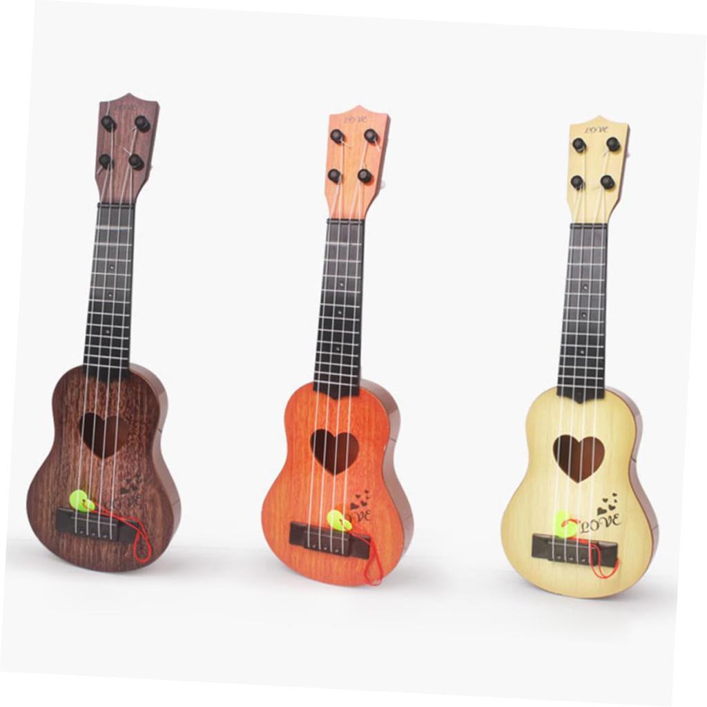 SEWACC Ukulele Plastic Mini Ukulele Mini Guitar for Children Acoustic Guitar 4 String Guitar Beginner Guitar Children Musical Instrument Playable Easy