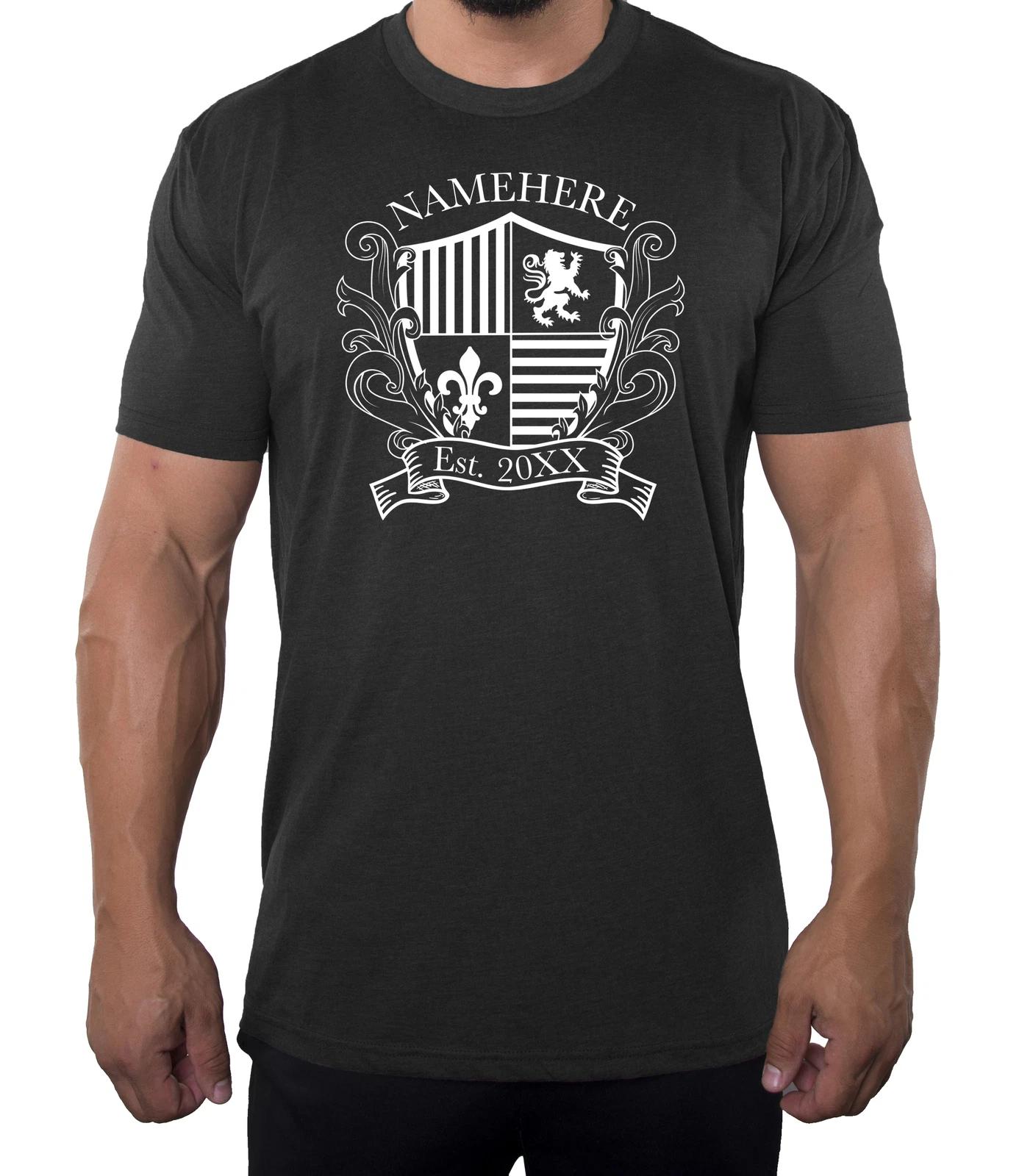 Family Crest Custom name and Date -Family Reunion Men s T-Shirts 2XL