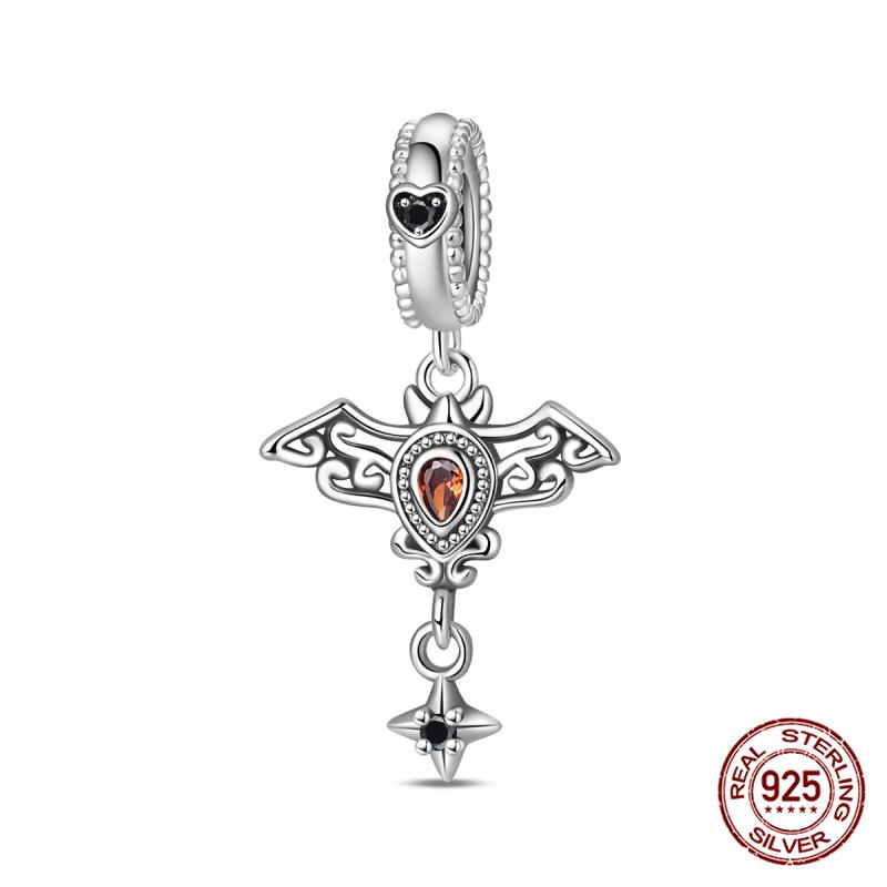 100% Coppernew Halloween Series Charm Pumpkin Skull Beads Fit Originalbracelet Diy Jewelry Making Gifts