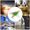 6cm 12.7g ABS Plastic Artificial Fishing Lure Gold Wing Bait Sea Hard Lures Fishing Tackle Accessory2#