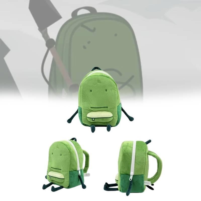 Adorable Green One Liam Backpack Plush Toy Soft Short Plush Animal Backpack