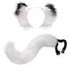 Sexy Fox Mask Tail Set Holiday Party Role Play Furry Animal Mask Tail Halloween Masquerade Party Props Stage Performance Set