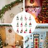 Christmas Tree Decorations Wooden Decorative Hangable 12 Pieces Decorative Christmas Pendant Santa Claus Decor For Indoor Home