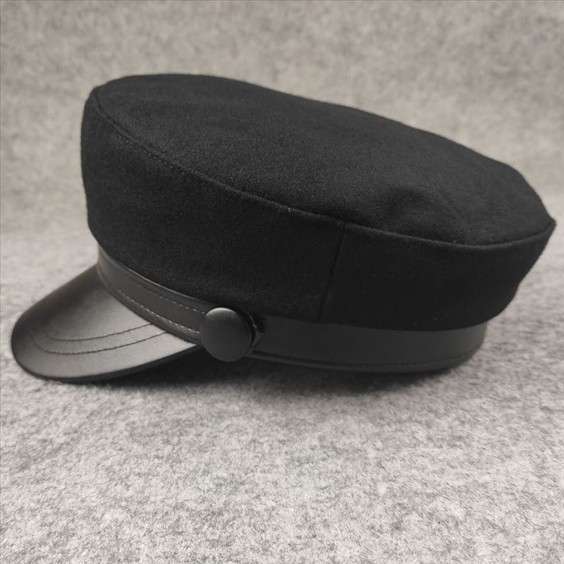 Big Head Circumference Men's Hat Couple's Small Head Circumference Women's Hat Casual Fashion Flat Top Hat European and American Style Captain Hat