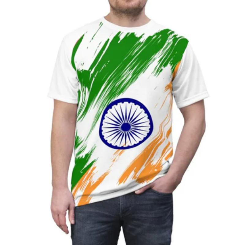

Printed Men s Round-Neck Short-Sleeve T-Shirts 3D 6XL