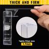 BHBL 50-Pack Audio Cassette Storage Cases - Clear Plastic Cassette Tape Cases Box- Audio Storage Replacement Boxes