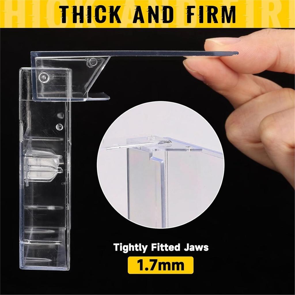 BHBL 50-Pack Audio Cassette Storage Cases - Clear Plastic Cassette Tape Cases Box- Audio Storage Replacement Boxes