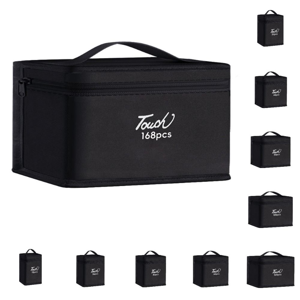 12-168 Count Marker Pens Storage Bag Large Capacity Marker Bag  Art Supplies Storage