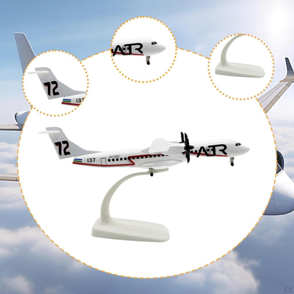 20cm Alloy Aircraft Model Tabletop Ornament High Detailed Diecast Airplane Toy Plane Souvenir for