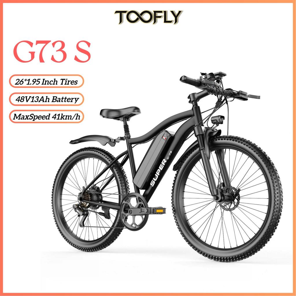 TOOFLY G73 S Bicicletă Electrică 26*1.95" 41KM/H Motor 250W Baterie 48V13Ah Navetă Urbană Bicicletă Electrică pentru Adulți Frână pe Disc Bicicletă Electrică Ușoară EBike