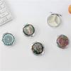 Circular Pill Capsule Box Metal Drug Dispenser Durable Medicine Cases for Travel Makeup