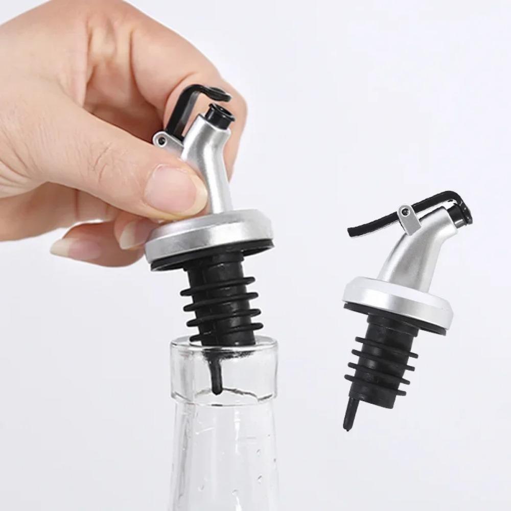 Nuevo tapón de botella de aceite, sello de tapón de bloqueo de goma, pulverizador de boquilla de plástico de calidad alimentaria a prueba de fugas, dosificador de licor, vertedor de vino, artículos de bar