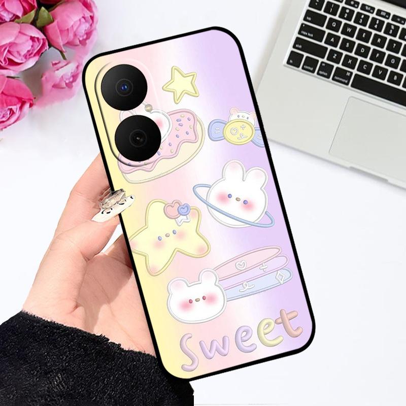 Case For Huawei Nova Y73 Fundas Oil Painted Silicone Back Cover For Huawei Enjoy 80 Soft Matte Phone Case JUY-AL00 Protect Shell