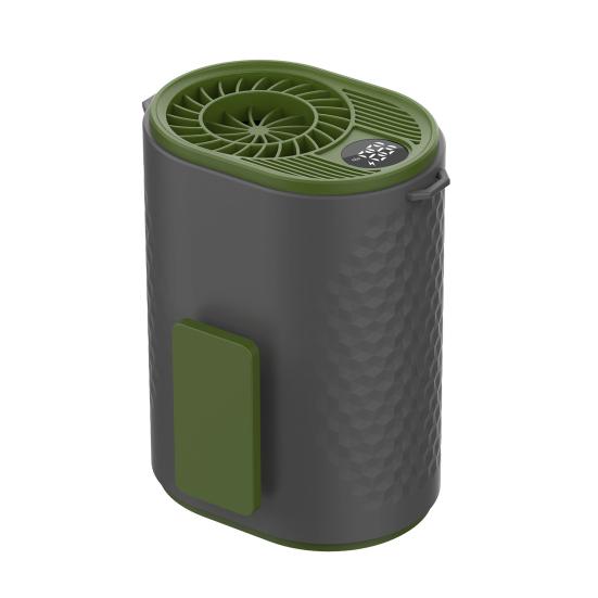 Waist Fan 3000mAh with LED Light Clip Rechargeable Wearable Fan Multifunctional
