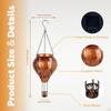 Outdoor Solar Air Balloon Pendant Lantern Waterproof Ornamental Versatile Hollow Pattern