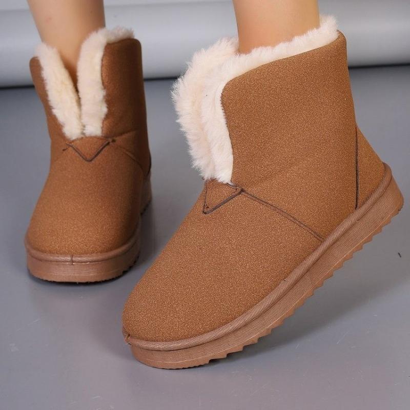 Fashion 2024 Winter New Casual Snow Boots Thick-soled Designer Women's Boots Fashion Round Toed Shoes Women Botas De Mujer