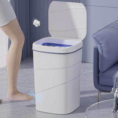 Automatic Trash Bin Bathroom Can Garbage Waste Space Saving Smart Touchless