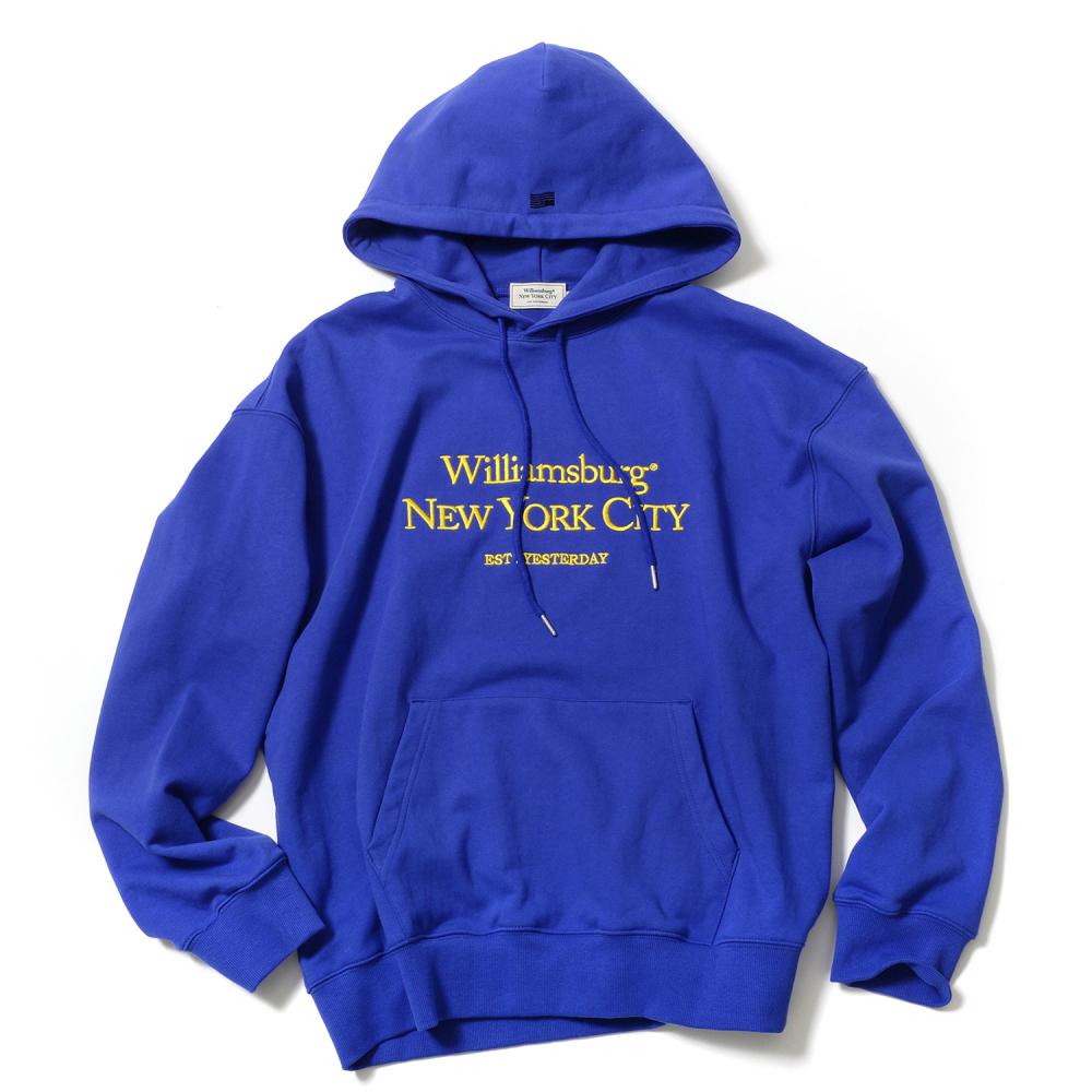 Classic Logo Needlework Hoodie_Blue