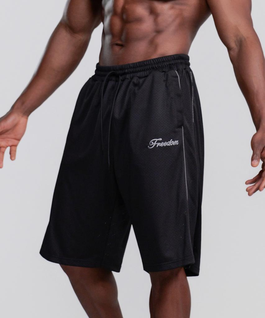 FREEDOM Sideline Mesh Bermuda Shorts (Black)