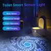 Toilet Night Lights Motion Infrared Body Sensing Toilet Light 7 Color Changing Bathroom Decoration LED Nightlight Night Lamp