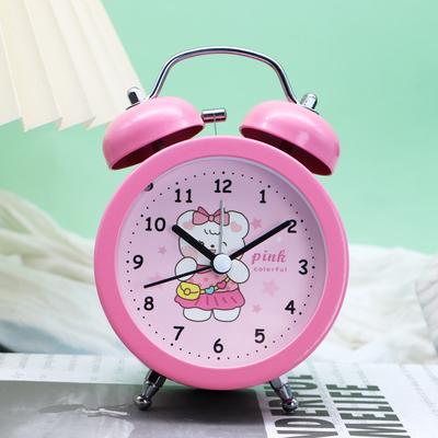 Rabbit Cute Cartoon Alarm Clock for Children and Girls Student Dormitory Wake-up Artifact Simple Small Alarm Clock Loud Volume Wake-up