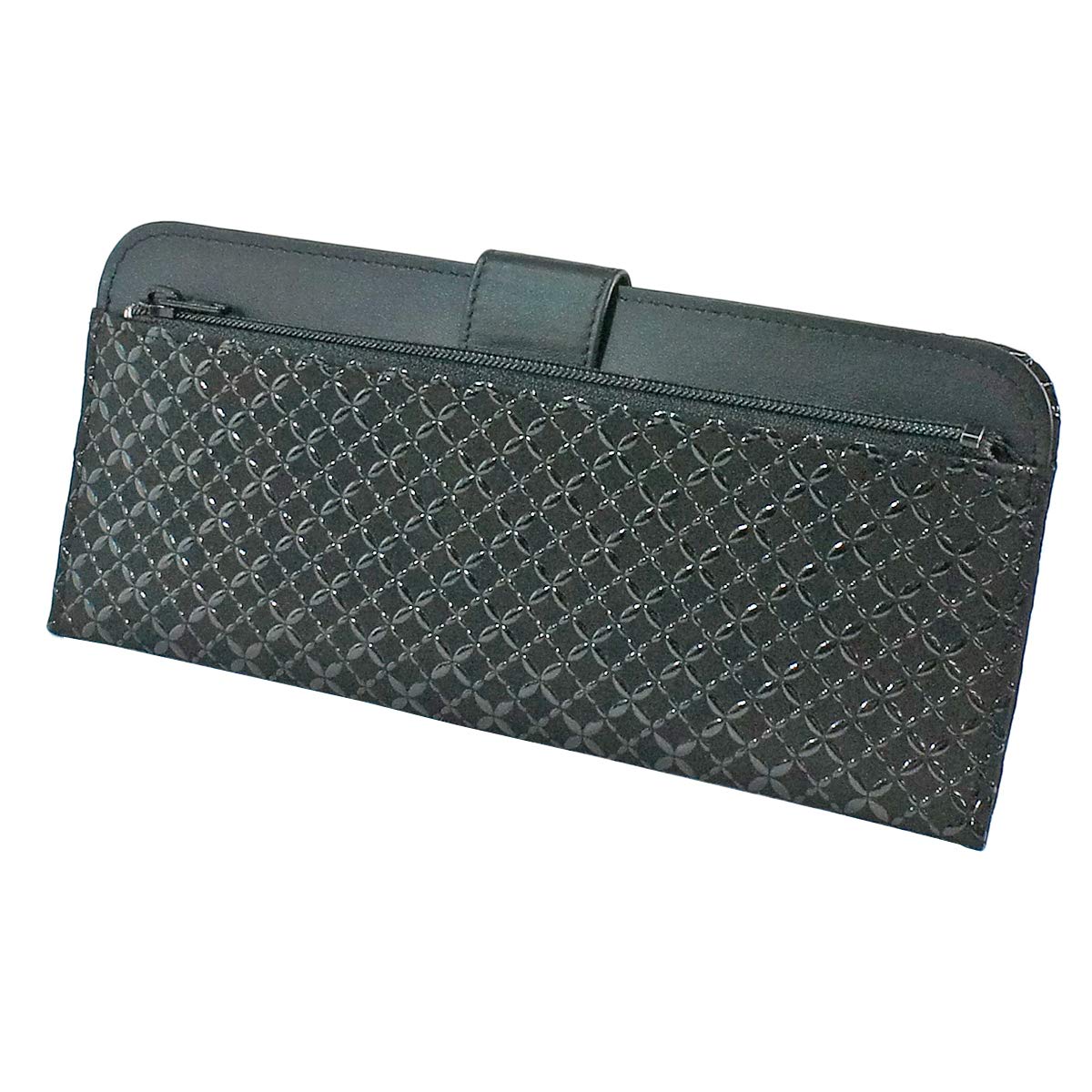 

Inden Long Wallet Bundle L Thin Deerskin Black x Black Lacquer Pattern [Indenya] Cloisonné 2107-01-179 чорний