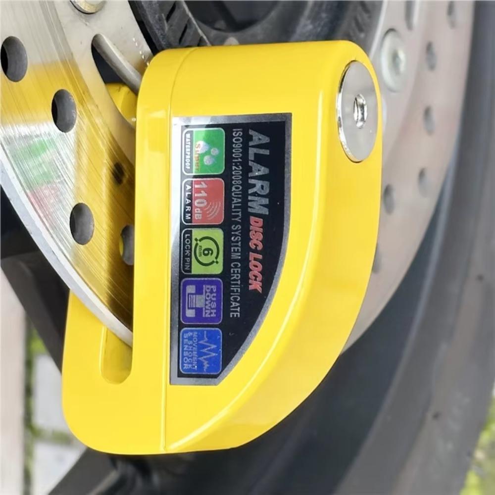 Blocare de frână cu disc pentru roată de motocicletă, antifurt, de securitate, cu alarmă, din aliaj de aluminiu, încuietori de siguranță pentru biciclete pentru bicicletă electrică, scuter