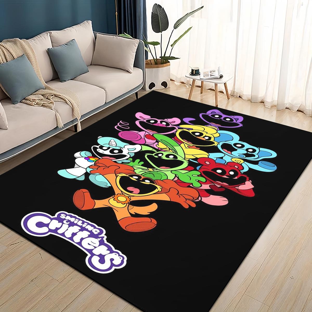 Tapis Carpette Cartoon S-Smiling C-Critters Catnap Craftycorn pour Salon Chambre Décoration Intérieure, Jeu Enfants Antidérapant pour Canapé Paillasson 40x60cm( 15x23in )