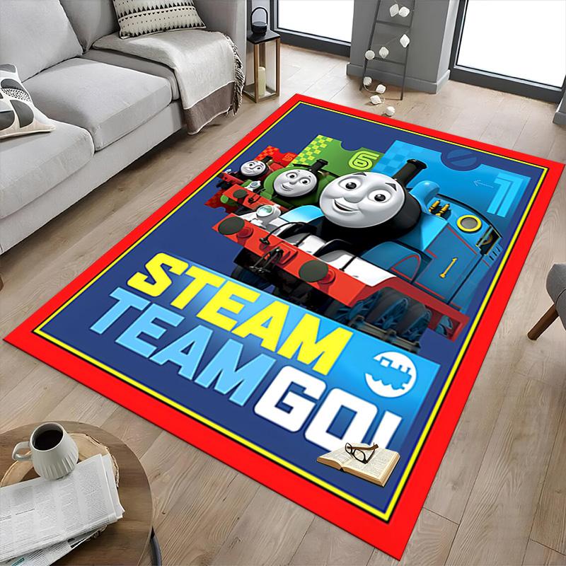 1pc Thomas Friends Thomas Way Carpet for Playroom Bedroom Living Room Sofa Home Decor,kids Game Area Rug Non-slip Floor Mat Y73045