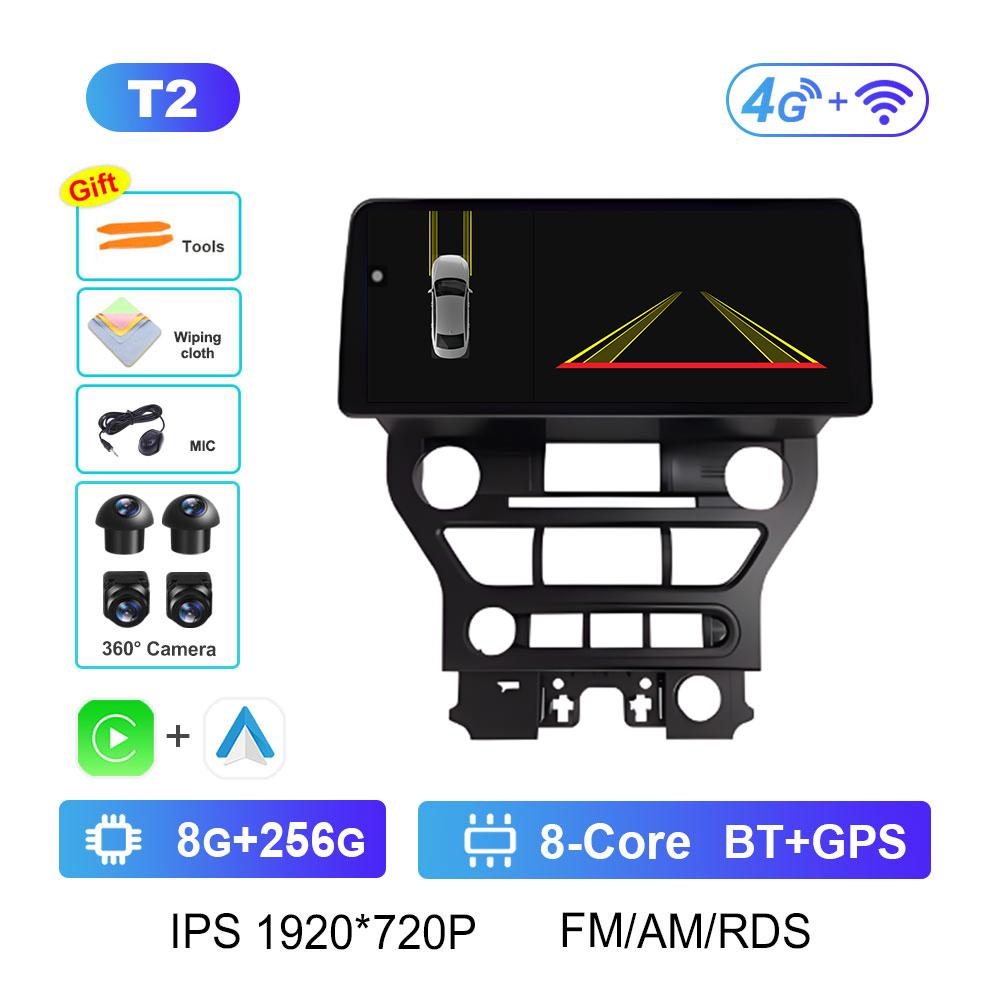 Android Smart System for Ford Mustang 2015 2016 2017 2018 - 2020 Wireless Carplay DSP Stereo Cooling Fan GPS Navigation No 2 Din