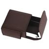 PU Leather Cigarette Box Woven Pattern Cigarette and Lighter Holder Multifunctional 20 Pieces Cigarette Case