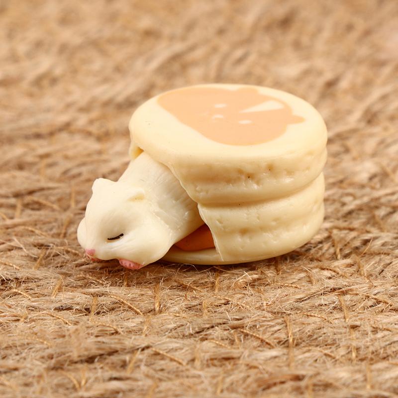Doll House Hamster Eatting Desserts Hamburger Food Mini Decoration Toys