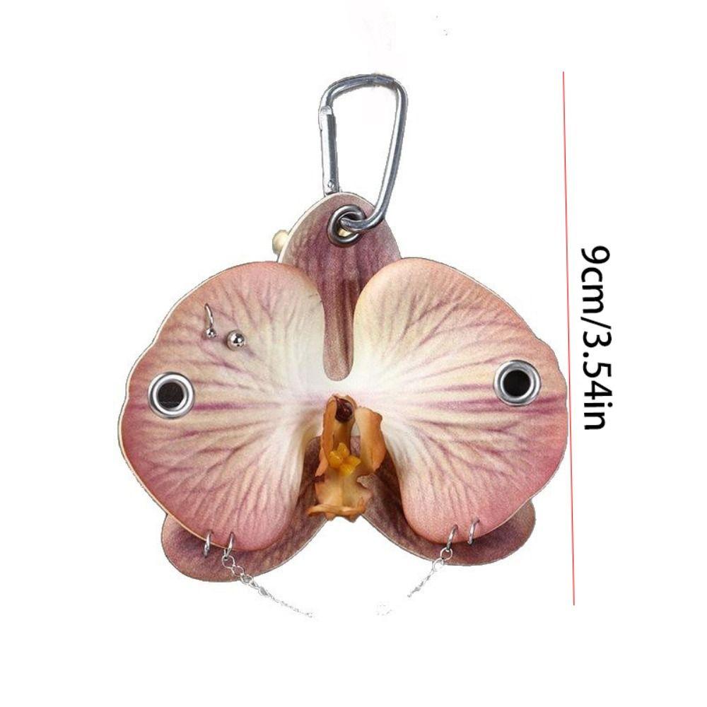 Keyring Phalaenopsis Orchid Keychain Phone Charms Bag Pendant Imitation Flower Pendant Couple Kids