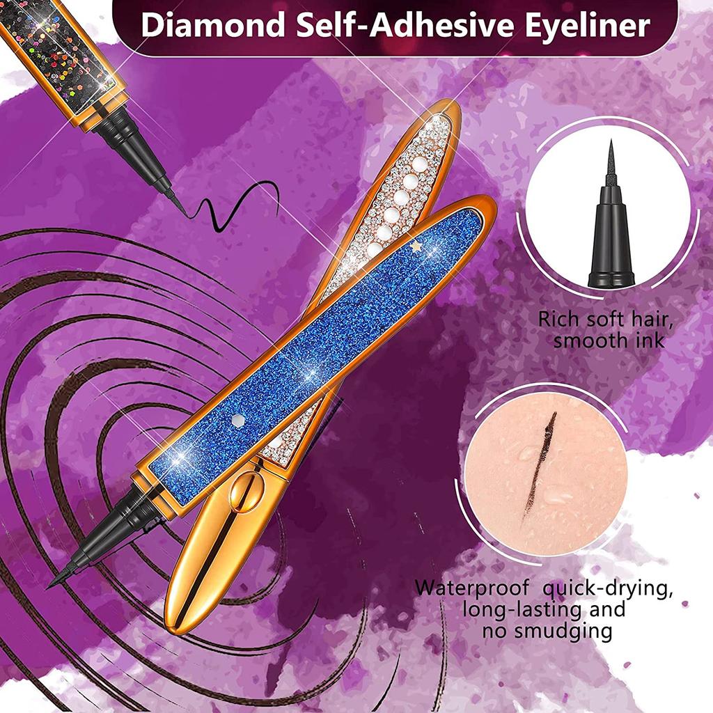 Magic eyeliner Glue-free self-adhesive eyelashes Adhesive Multi-purpose liquid lashes that does beauty makeup tools eyeshadow