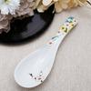 Kutani traditional plum blossom wedding favor Japanese-made ware/Kutani Gosai/Hokuriku craft/Cute spoon/ladle, design, 14cm,