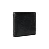 Gucci GG Embossed Bi-fold Four Card Slots Leather Card Holder Wallet Wallet Men's Black