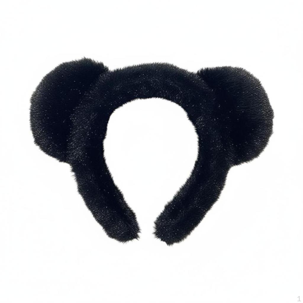 Cute creature Ear Headband, furry Hairband, Random Design, For Girls other Black